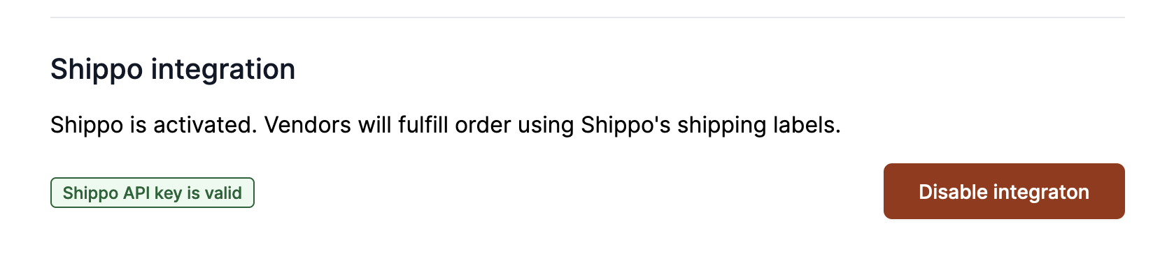 shippo deactivate