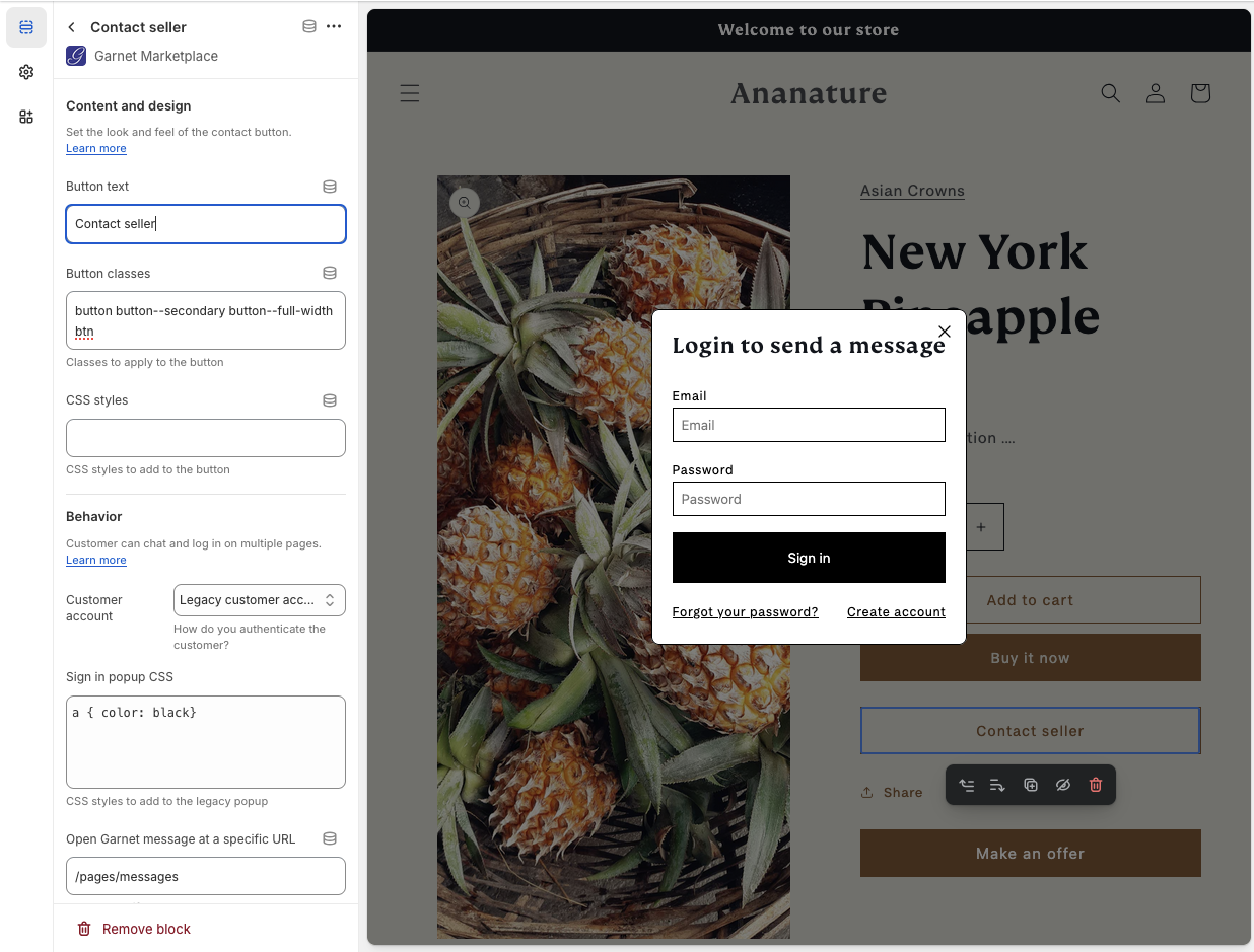 messaging component